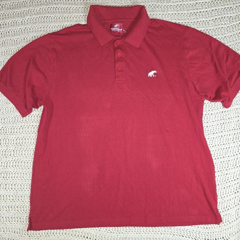 Tuskwear Alabama Crimson Tide Golf Polo Red Short Sleeve Football Elephant XL